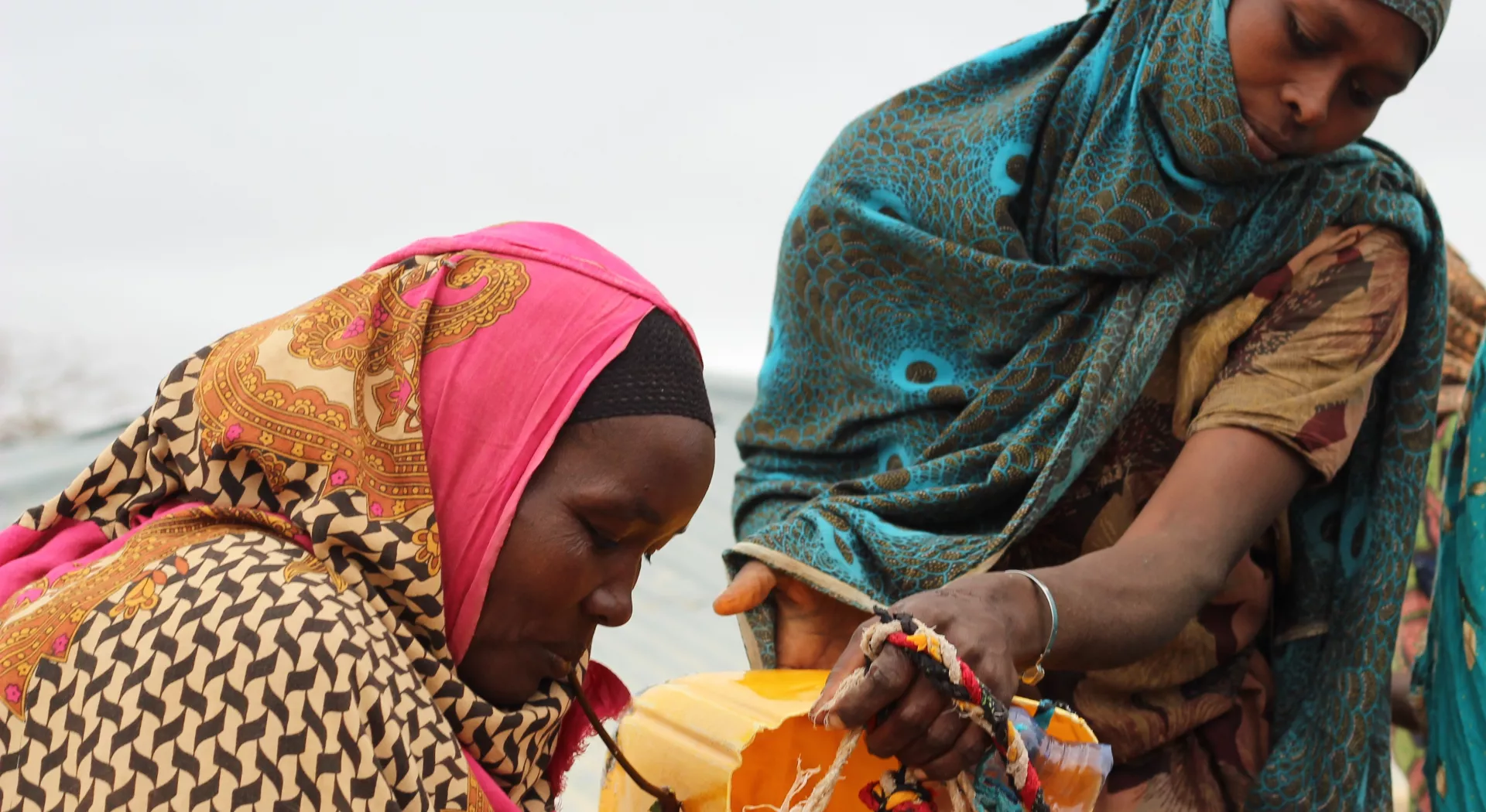Ethiopian women fetching water 