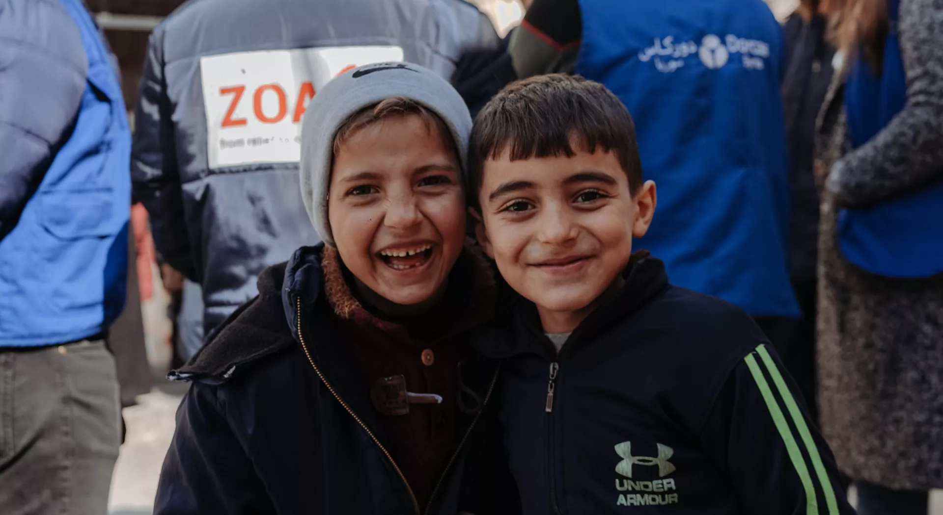 Children in Aleppo, Syria