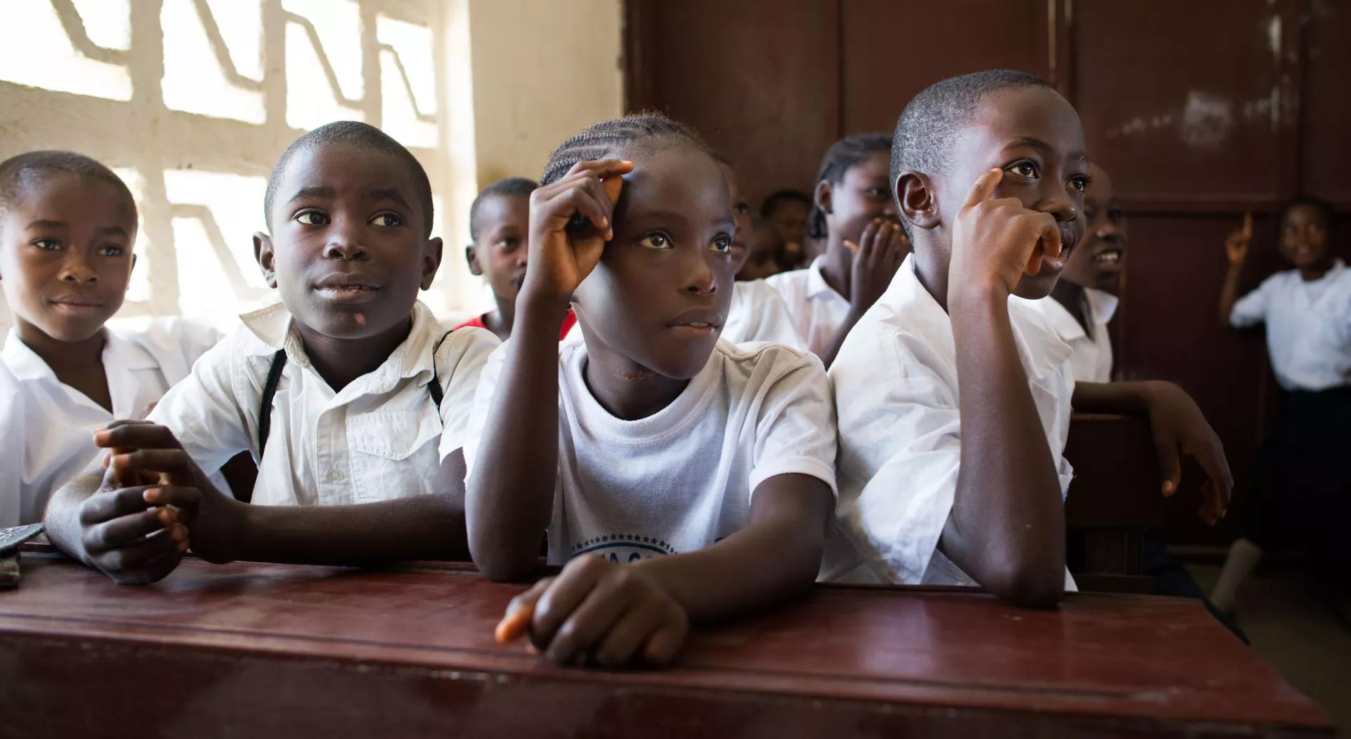 Children in school in Uganda
