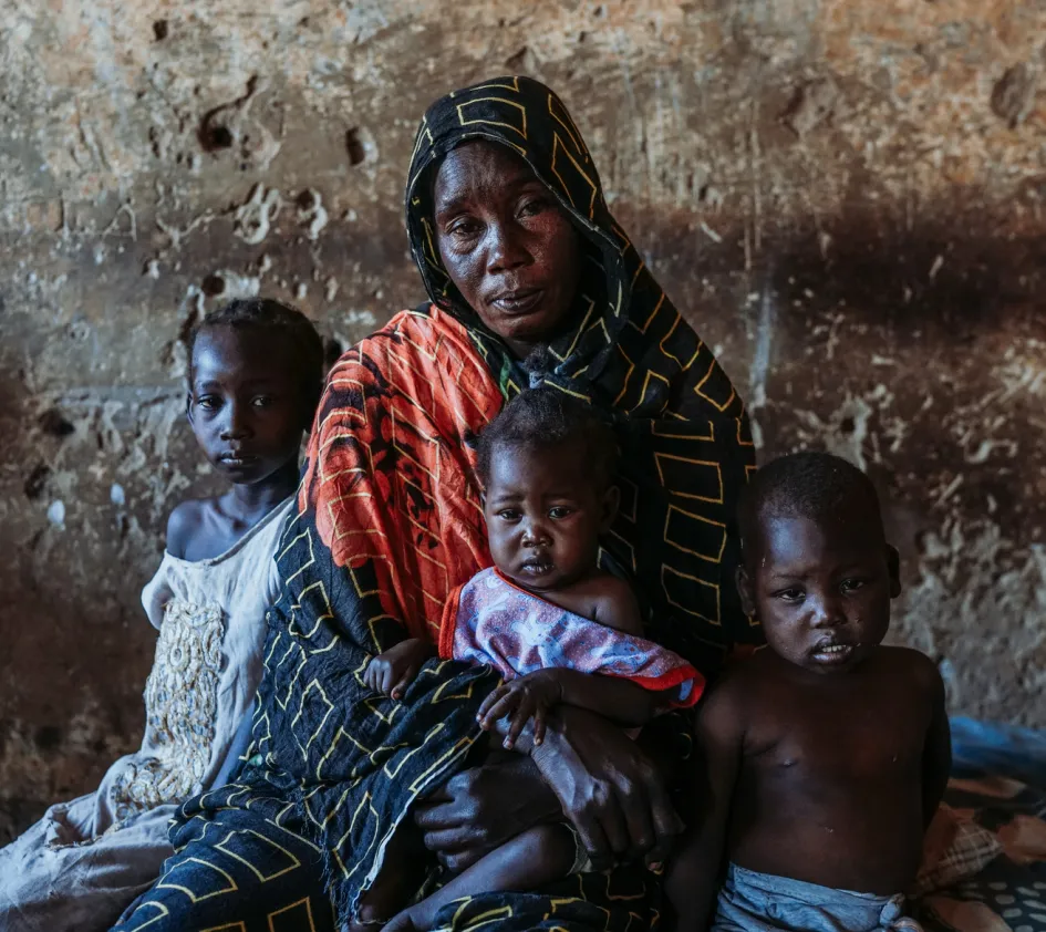 Ekhlas Musa en haar kinderen