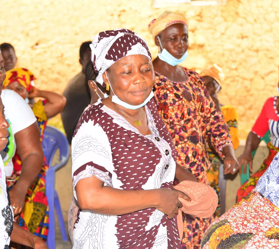 Women during a training in Liberia