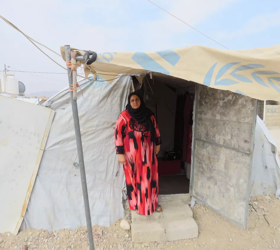 Ameena in kamp Bardarash in Irak