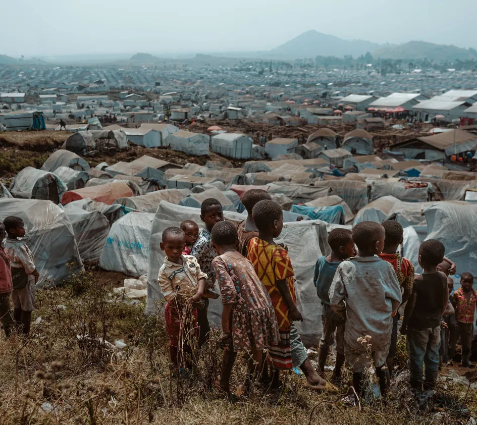 Vluchtelingenkamp in Congo