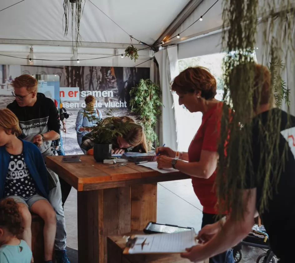 Vrijwilliger in stand