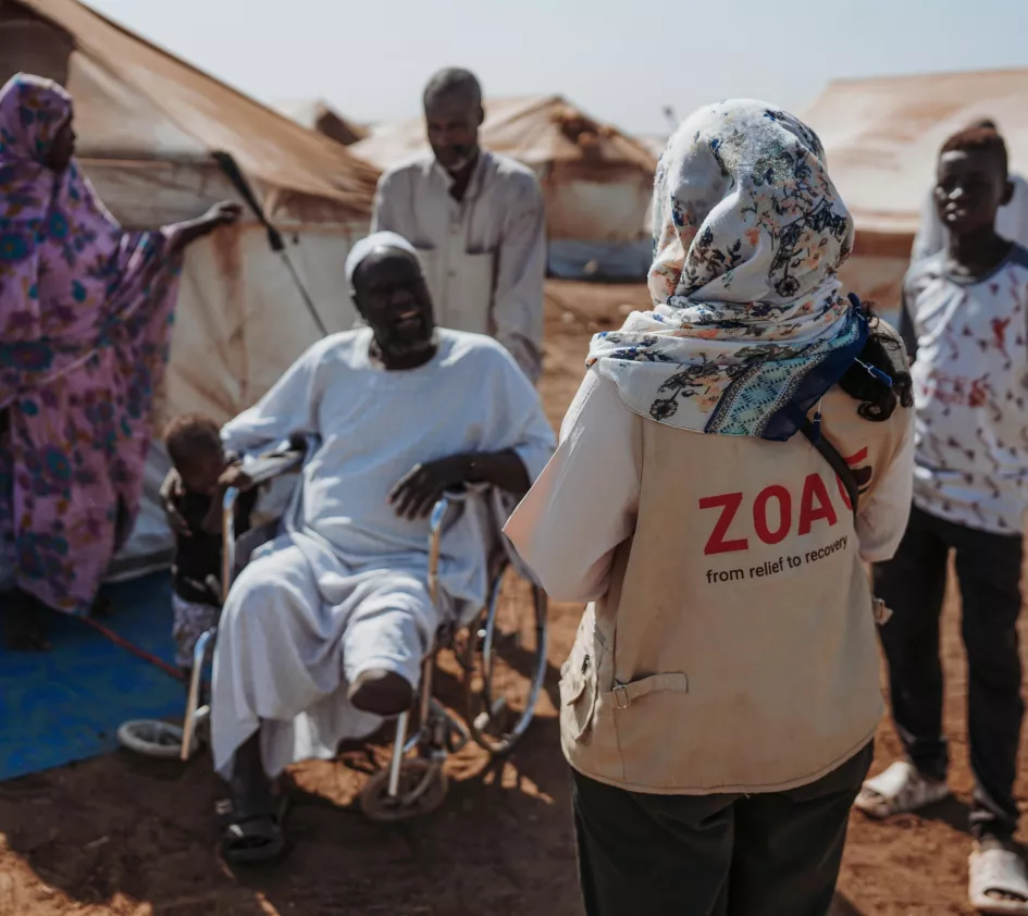 Relief work in Sudan