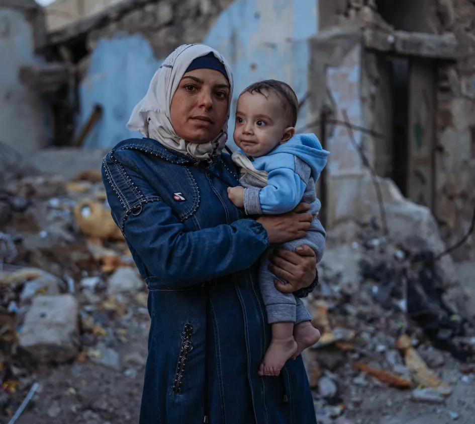 Syrië moeder met kind