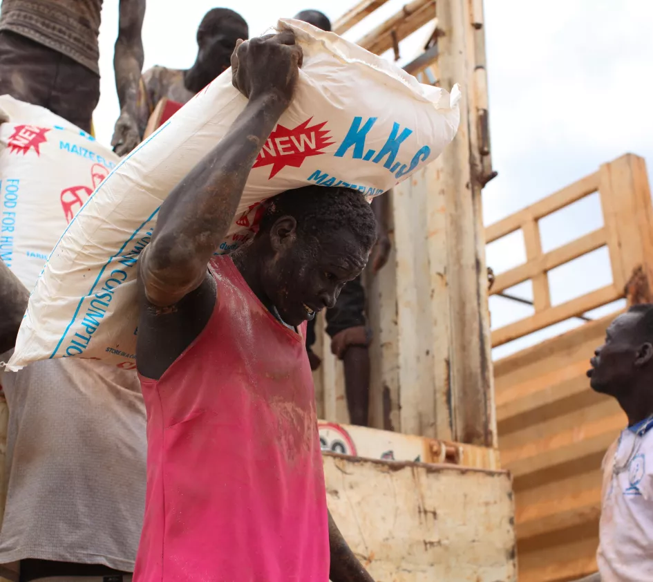 Voedseldistributie Zuid-Sudan