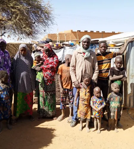 Assaleh and his family