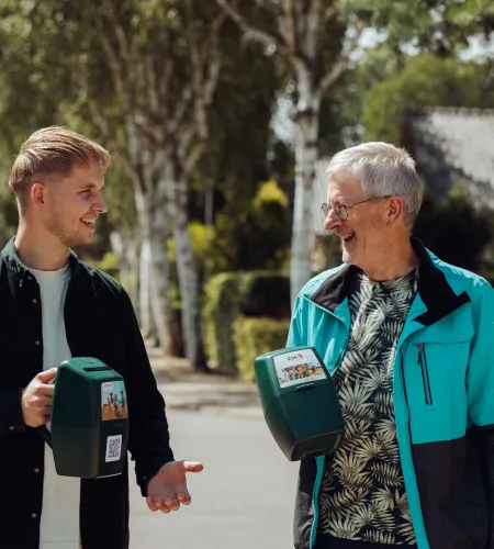 Ad Verkerk met collectant