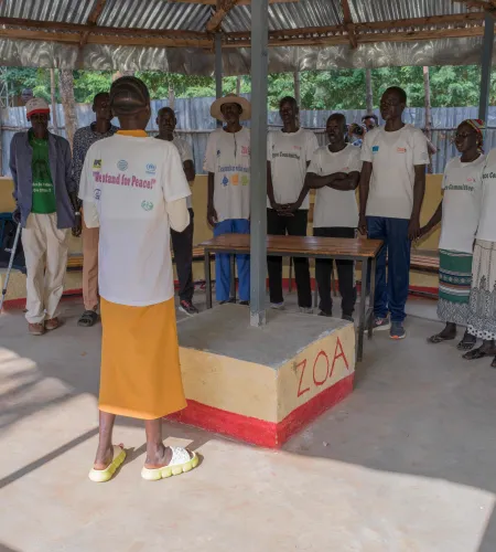 A woman teaches a course in Ethiopia