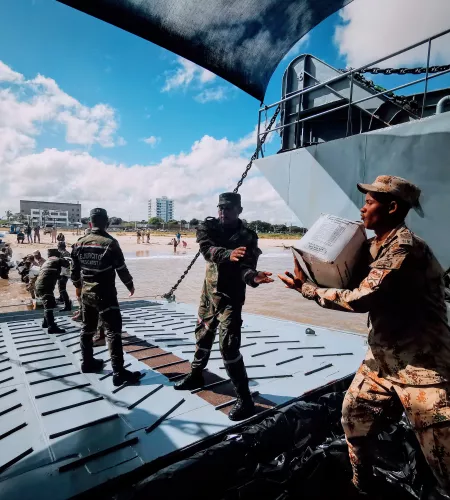 Colombia relief work