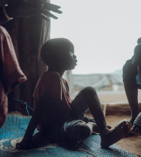 Een jongetje in Zuid-Sudan