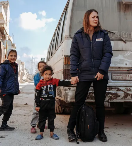 ZOA medewerker in Syrië