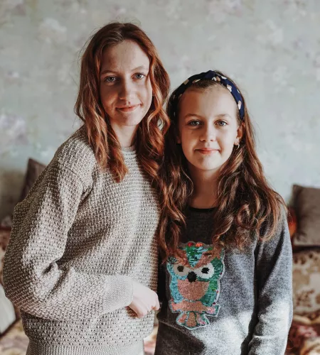 Dorina van 14 en Camilla van 9 