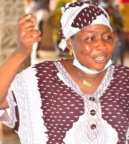 Woman during ZOA training in Liberia