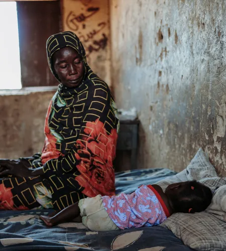 Een moeder en haar kindje