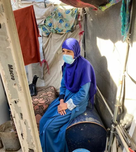 Kou in een vluchtelingenkamp