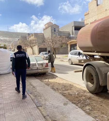 Watertruck. Foto: International Medical Corps