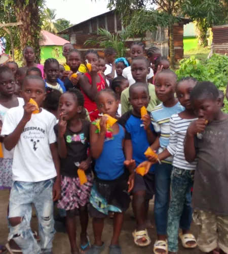 Kinderen in Liberia