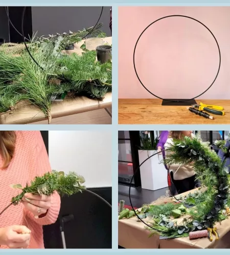 Instructies kerstkrans maken