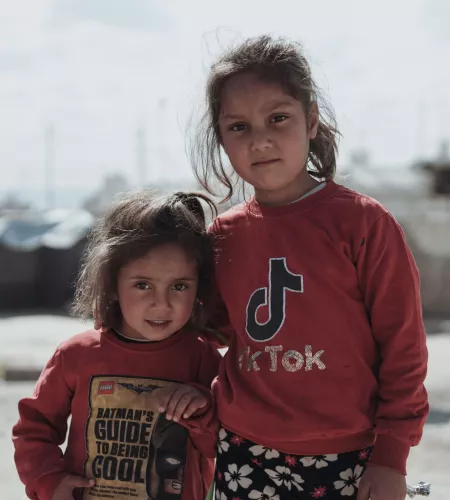 Kinderen in een vluchtelingenkamp in Irak