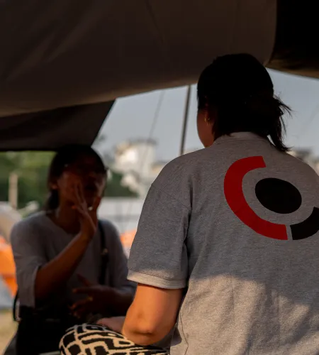 A ZOA employee in Myanmar