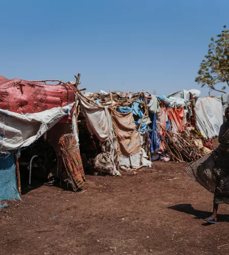 Refugee camp in Sudan