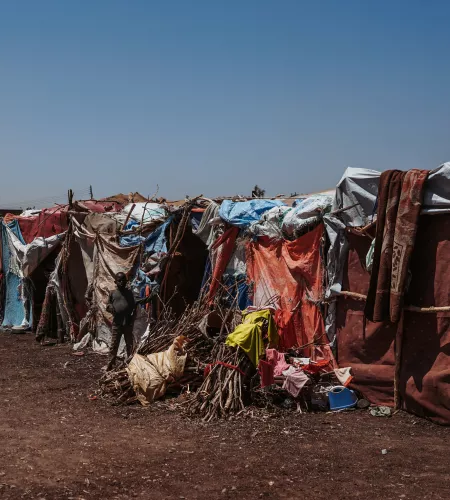 Refugee camp in Sudan
