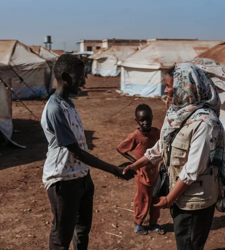 Refugee camp in Sudan