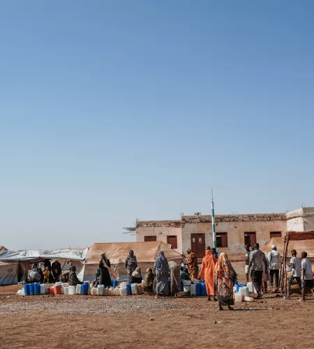 Refugee camp in Sudan