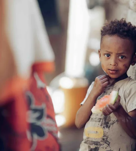 A child in Yemen