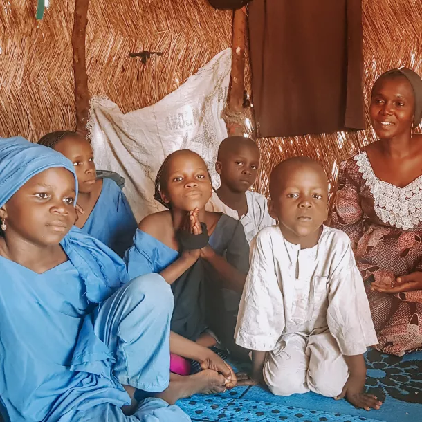 Amina met haar gezin