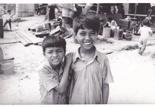 Vluchtelingen in Thailand in de jaren zeventig