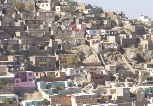 ZOA leaves Afghanistan: Afghan village on a hill
