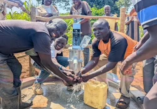 Borehole in Uganda
