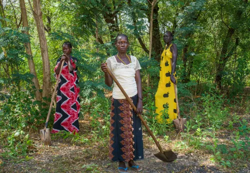 Three women in Ethiopia