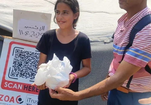 Voedseldistributie in Gaza