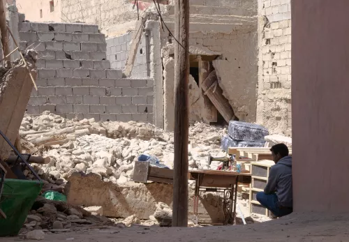 Houses in ruins in Morocco